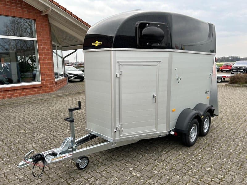 Humbaur Humbaur Equitos Alu Plus Black 2000, 2,0 t, con guadarnés, portón trasero abatible, 100 km/h